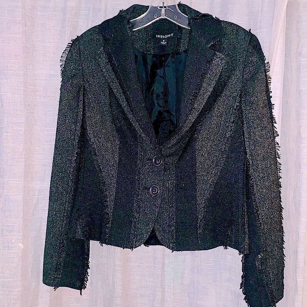 Insight Black and Grey Blazer